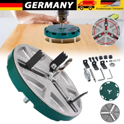 Kreisschneider Lochsäge Set Verstellbare Bohrkrone für Holz & Gipskarton Platten - Bild 1 von 4