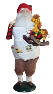 Vintage Byers Choice Carolers 1995 taller tienda de juguetes Santa caballo mecedor 12" - Imagen 1 de 11