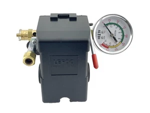 H/D Pressure Switch 4 Ports 95-125 psi w/150 psi Pop Off Valve, 26AMP, 0-200 ... - Picture 1 of 5