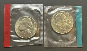 1979 P & D Jefferson Nickel TWO Coins - US Mint Uncirculated Set Cello BU - Picture 1 of 6