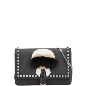 FENDI Monster Karl Lagerfeld Geldbörse Kette 8M0346 Damen 【Gebraucht】 - Bild 1 von 9