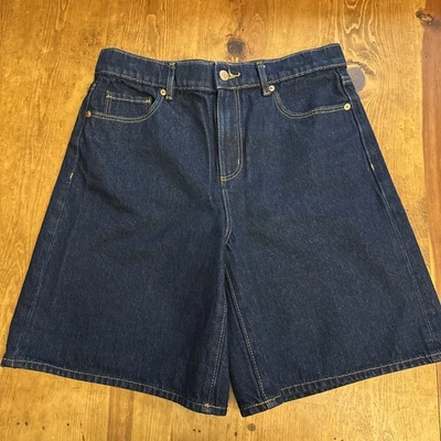 Made And Loved LOFT 女式牛仔百慕大卷袖短袖 27/4 休闲 — 第 1/4 张图片