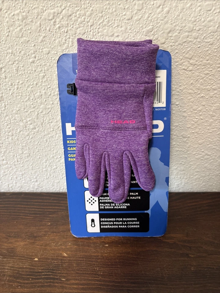 Head Kid's Touchscreen Gloves Purple Size Large