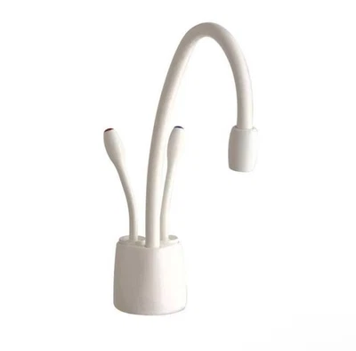 InSinkErator Hot + Cold Water Dispenser Faucet 8.4" 2-Handle High-Arch Biscuit - Image 1 of 3