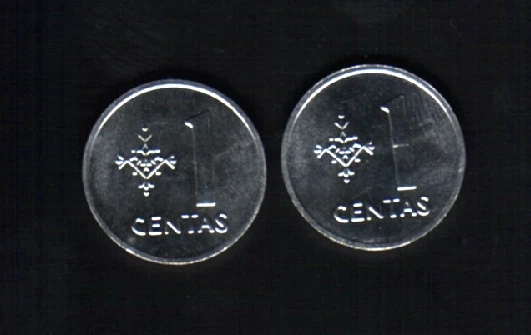LITHUANIA 1 CENT KM-85 1991 x 100 Pcs Lot 1st COIN EURO HORSE RIDER UNC MONEY RU - Image 1 of 1