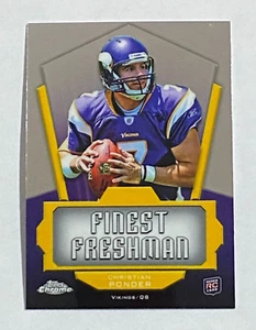 2011 Topps Chrome Finest Freshman #FF-CP Christian Ponder Minnesota Vikings - Picture 1 of 2