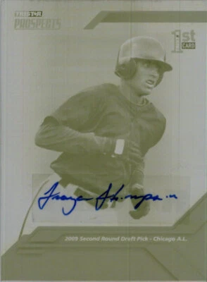 Trayce Thompson 2009 TriStar Rookie Autograph Printing Press Plate Auto RC 1/1 - Image 1 of 2