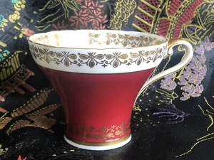 Aynsley bone china Teacup ONLY Red Corset Shaped - Picture 1 of 4
