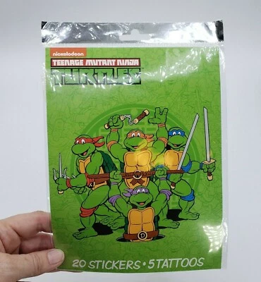 Nickelodeon TMNT Tortugas Ninja 20 Pegatinas 5 Tatuajes Favores de Fiesta Savvi cosas Foto 1 de 4