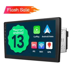 Eonon 2 Din 10.1" Android 13 Car Stereo GPS Sat Radio Touch Screen 1080P CarPlay - Picture 1 of 18