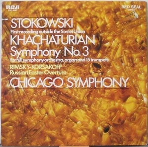 KHACHATURIAN Symphony No. 3 RIMSKY-KORSAKOFF Russian Easter Over. LP STOKOWSKI  - Imagen 1 de 1