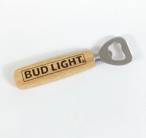 Bud Light Bierflaschenöffner aus Holz - Bild 1 von 7