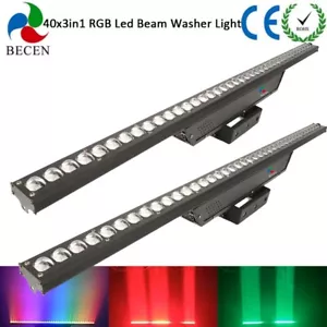 BECEN Stage Lighting 40x3in1 RGB Led Beam Wall Washer for DJ CLub Bar Party 2pcs - Picture 1 of 5