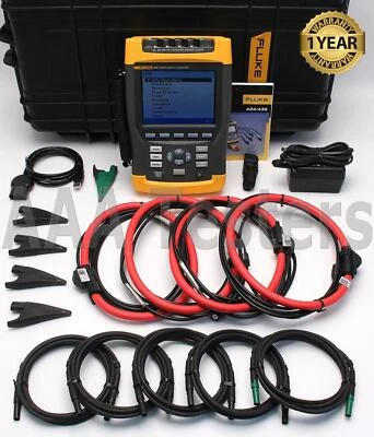 Fluke 435 Three Phase Power Quality Analyzer Meter w/ Interharmonics Inrush - Image 1 of 4