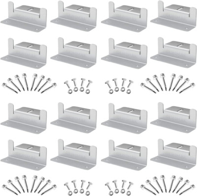 SUNMAK 16 Units per Set Solar Panel Mounting ...