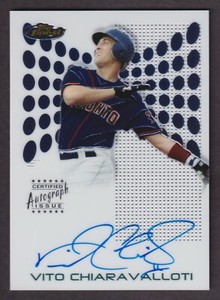 Vito Chiaravalloti 2004 Topps Finest Rookie On Card Autograph #121 Blue Jays