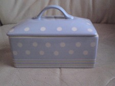 Butter Dish with Lid Blue,USED,