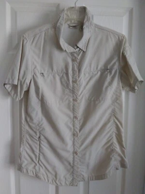 Camisa de pesca para mujer Guide Series manga corta ventilada al aire libre. Beige. US S, M Foto 1 de 4