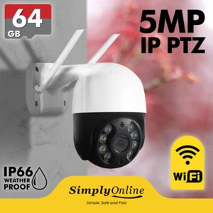 5MP WiFi Outdoor CCTV – PTZ + 64GB SD (IP66 WEATHERPROOF) - Picture 1 of 10