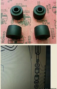 4 GOMMINI TAMPONI BARRA STABILIZZATRICE POST ALFA ROMEO 75 GIULIETTA 60521364 - Imagen 1 de 1