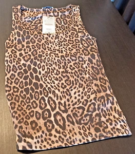 Damen Stretch Trägertop " Zara " Gr. M, Leopardenmuster - Bild 1 von 3