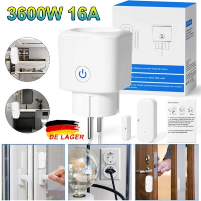 Fensterkontaktschalter Funksteckdose Türkontaktschalter Abluftsteuerung Magnet - Bild 1 von 4