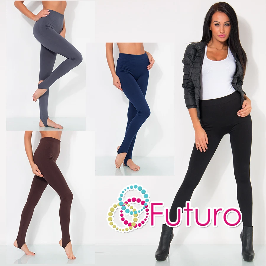 Thick Heavy Seamless Stirrup Leggings Pants Warm Nap Fleece Stretch YF9001 - Image 1 of 1