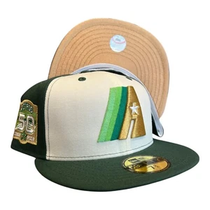 New Era Houston Astros 59FIFTY Fitted Hat Emerald Isle Pack 50 Year Patch 7 7/8 - Picture 1 of 9
