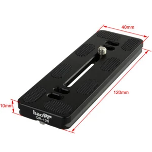Placa de liberación rápida de 4,7" 120 mm Tornillo de 1/4" para cabezal de bola trípode Benro Mefoto Sirui - Imagen 1 de 8