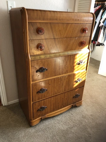 Vintage Art Deco Waterfall Bedroom Set - 1930’s-40’s Cover