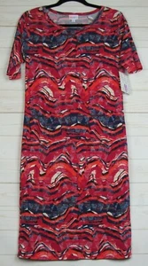 Vestido Julia para mujer Lularoe rojo y azul talla M nuevo con etiquetas - Imagen 1 de 3