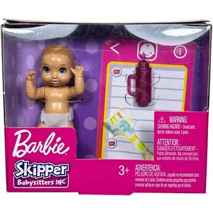 Barbie Skipper Babysitter Inc Baby with Accessories Light Brown Hair Blue Eyes - Picture 1 of 1