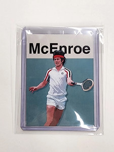 John McEnroe Artist Signed Tennis Art Card 1/10