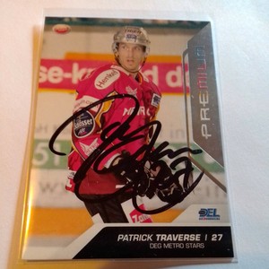 LED Trading Card 09/10 Premium Silver sig. Metro Stars Patrick Traverse DEG