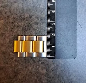 Citizen Authentic Two-Tone Gold/Silver Stainless Steel Watchband Links 18mm - Picture 1 of 2