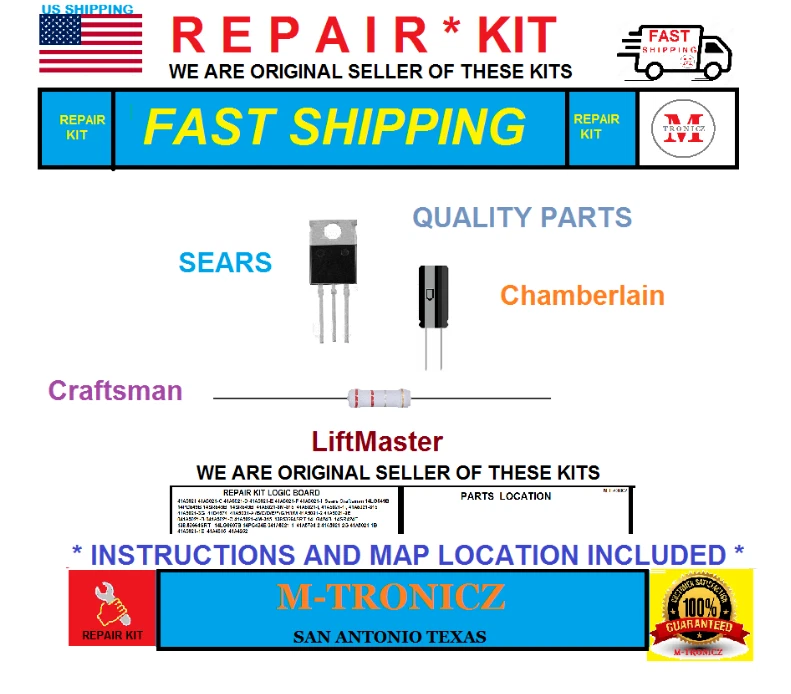 REPAIR KIT  For Sears Craftsman 41D4674-1G   41D4374-9C Logic Board - Image 1 of 1