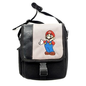 Super Mario Nintendo DS Carrying Case Travel Bag Pouch Embroidered Black/Gray - Picture 1 of 7