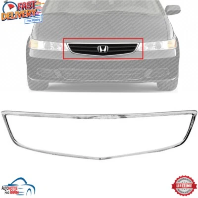 NEW FRONT GRILLE MOLDING CHROME PLASTIC FOR 1999-2004 HONDA ODYSSEY HO1210112 Foto 1 de 4