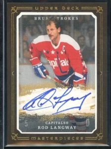 2008-09 UD Masterpieces Brushstrokes Brown #MBLA Rod Langway - Bild 1 von 2