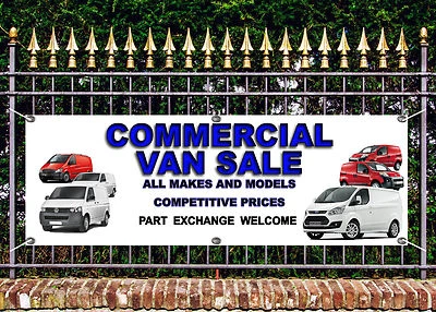 550 GSM OUTDOOR PVC COMMERCIAL VAN SALE BANNER GARAGE SIGN ADVERT FREE ART WORK READY