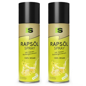 Spraytive 2x 400ml Spray Aceite de Colza con Fino Sabor a Mantequilla, Spray Aceite 100% VEGANO - Imagen 1 de 5