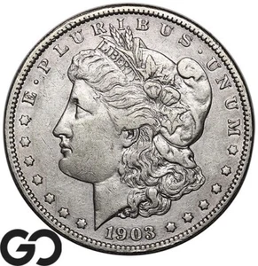 1903-S Morgan Silver Dollar Silver Coin, XF Wholesale Bid 600, Tough Better Date - Picture 1 of 3