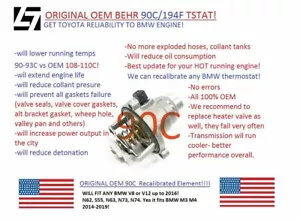 BMW OEM 95C Performance Thermostat 11-53-7-586-885 N62, N63 - Picture 1 of 3