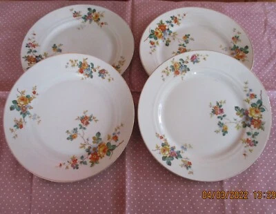 4 Eßteller – flache Teller - gemarkt „W“ - Bild 1 von 3