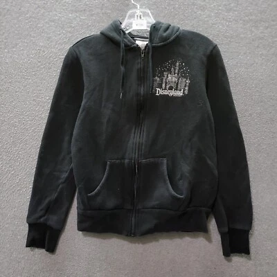 Suéter Pequeño Negro con Capucha Bolsillos Cremallera Completa Manga Larga Parques Disney Niños Foto 1 de 4