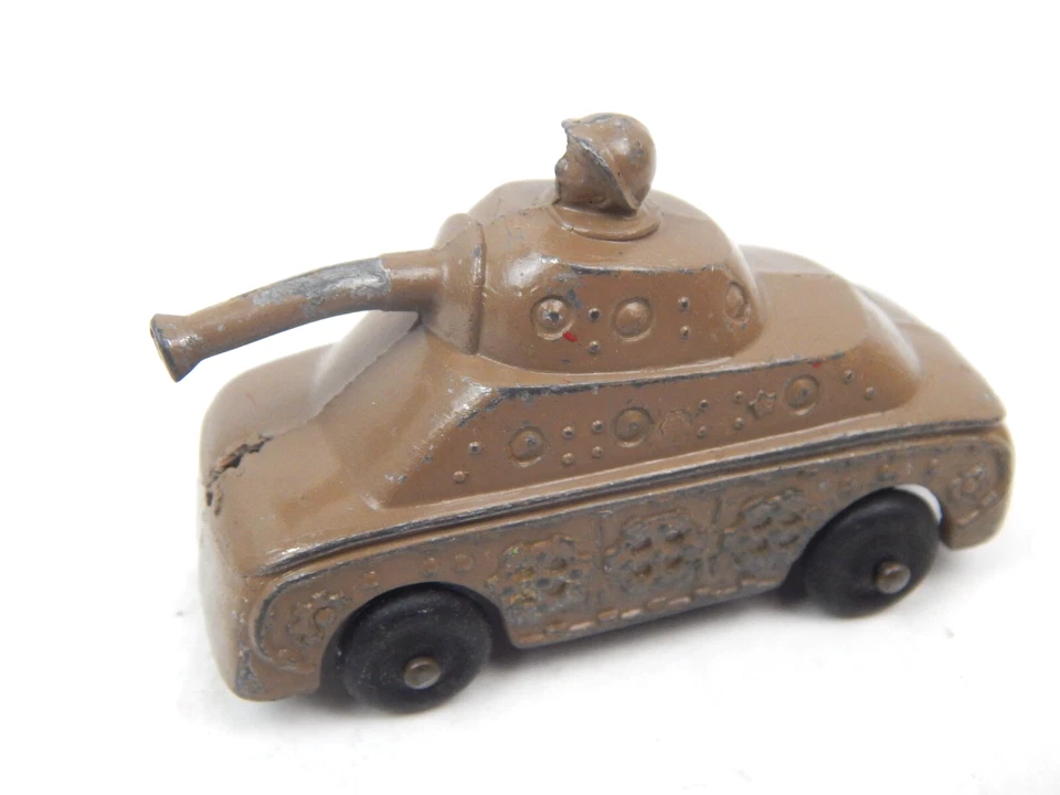 Barclay Manoil Pot Metal Army Tank W/ Driver - Image 1 of 4