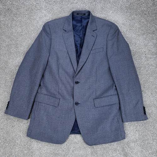 Giacca tuta Michael Kors blazer uomo 40L blu mini pied de poule sport