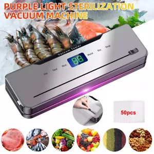 Vacuum Sealer Machine Fresh Dry Wet Food Saver Storage With Bags Built-in Cutter - Picture 1 of 12