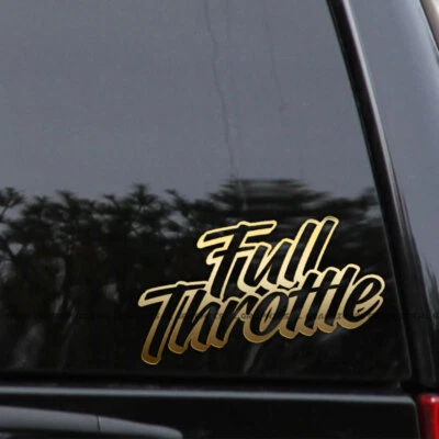 Full Throttle Racing Vinyl Decal Sticker - Image 1 of 2