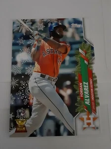 2020 Topps Holiday Yordan Alvarez RC Metallic Snowflake SP - Picture 1 of 1